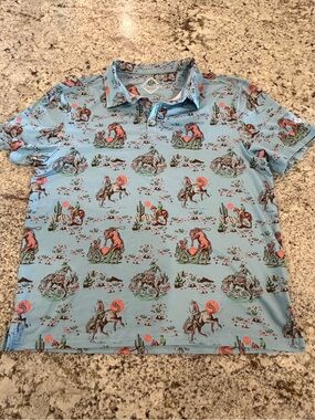 Burlebo Cowboy Up Cactus Western Print
